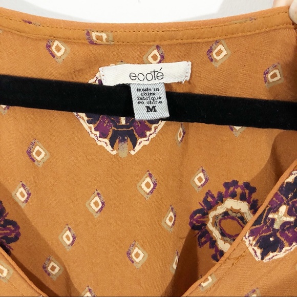 Urban Outfitters Aztec Top Boho Flowy M - Picture 3 of 5